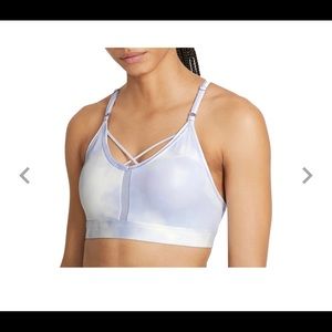 Nike Women's Dri-FIT Indy Icon Clash Sky Print Low Support Sports Bra Size LARGE
